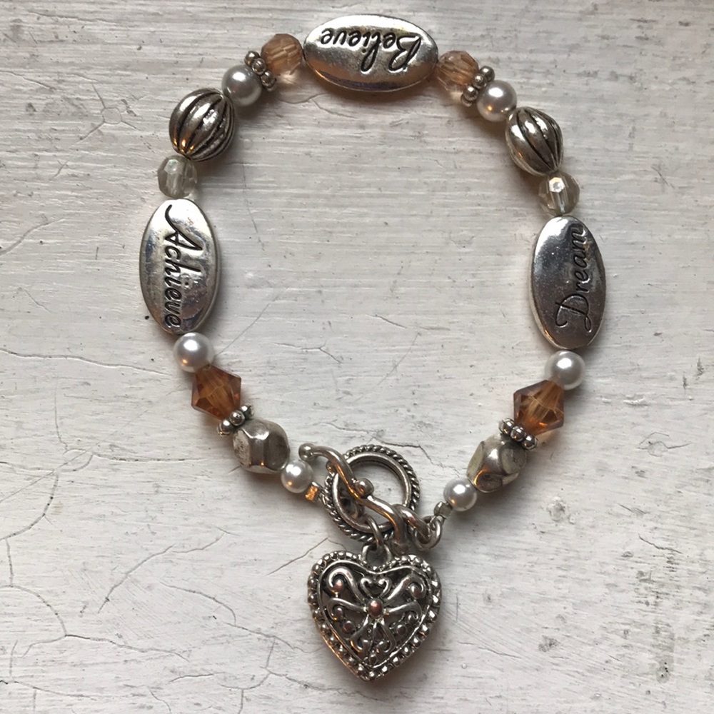 Expressively yours dream believe achieve bracelet
